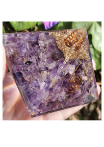 Pirámide de Orgonita de Amatista Hecha a Mano de Alta Calidad, Estilo Pirámide, Decoración Energética Curativa para el Hogar y la Oficina - Product Image 3