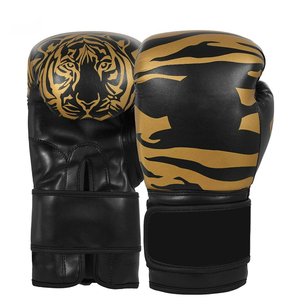 Professional Men's Women's Leather Boxing <b>Gloves</b> Muay Thai Kickboxing Sanda Training Full Finger Design Punching Heavy <b>Pull</b>-On - Product Image 4