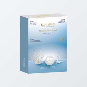 มาส์กหน้าเกาหลี K-Beauty Gangnam Woman Pearl Moisture Mask 3STEP ผลิตในเกาหลี ผลิตภัณฑ์ดูแลผิวหน้าแบบแผ่นมาส์ก - Product Image 5