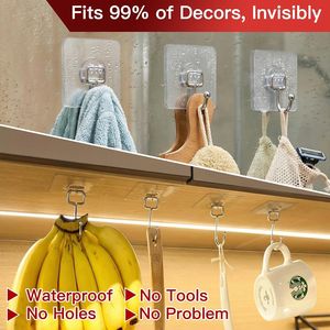 Set di 12 Ganci da Parete Resistenti, Grandi Appendiabiti Autoadesivi per Bagno, Cucina, Esterni, Robusti Ganci per Asciugamani - Product Image 3
