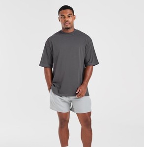 กางเกงขาสั้นทรงโอเวอร์ไซส์ ผ้าแคนวาสผสมสแปนเด็กซ์/โพลีเอสเตอร์ สวมใส่สบาย ระบายอากาศได้ดี เอวยางยืด - Product Image 1