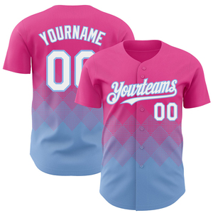เสื้อเบสบอลแบบซับลิเมชั่น OEM ปรับแต่งได้เต็มรูปแบบ เสื้อเบสบอลแฟชั่นลำลองพร้อมลายพิมพ์แบบรีดร้อน ชุดกีฬา ระบายอากาศได้ดี - Product Image 1