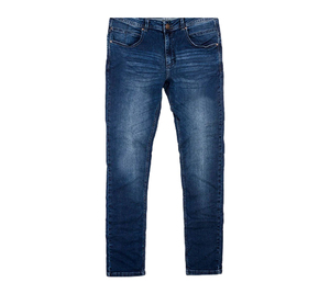 Jean slim homme en denim selvedge noir 100% coton, délavé, extensible, style urbain, respirant, écologique, vente en gros personnalisée - Product Image 6