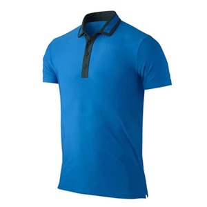 Conjunto de Uniforme de Tenis Azul Personalizado para Hombre, Transpirable, de Secado Rápido, Camiseta de Bádminton, Ropa Deportiva de Manga Corta, Camiseta Polo - Product Image 2