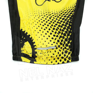 Ensemble de maillot de cyclisme respirant pour homme, manches courtes, anti-transpiration, coupe ajustée, vêtements de sport d'été avec motif à carreaux et fermeture éclair - Product Image 5