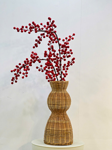 LTL Handicraft Vietnam - Jarrón Decorativo Ecológico de Ratán Natural Hecho a Mano, Estilo Art Déco, para Arreglos Florales, Hogar, Hotel, Congrats - Product Image 2
