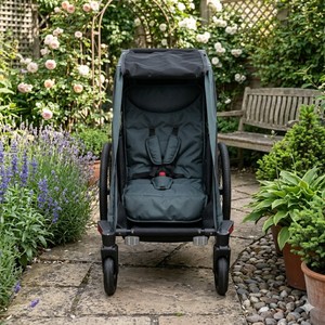 TC-2024S Aluminum Frame Lightweight Design Baby Bike <b>Trailer</b> 3 in 1 Jogger Stroller with 600D Water-Resistant Fabric for Outdoor - Product Image 2