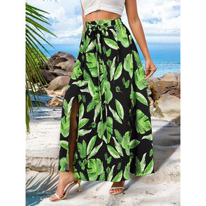 กระโปรงฮาวายยาวสำหรับผู้หญิง ผ้าฝ้ายแท้ 100% คุณภาพสูง สไตล์ใหม่สำหรับฤดูใบไม้ร่วง  งานปักแบบสั่งทำพิเศษ - Product Image 5