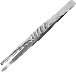 Pinzas de Acero Inoxidable para Curativos, Pinzas Quirúrgicas Rectas para Uso Médico, Dental y de Laboratorio - Product Image 1