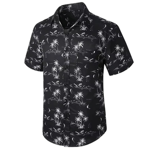 เสื้อเชิ้ตฮาวายผู้ชาย แขนสั้น พิมพ์ลายลำลอง ใส่เที่ยวทะเลช่วงฤดูร้อน - Product Image 1