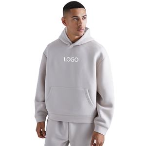 Custom Oversized 95% Polyester and 5% Spandex Thick Hoodies Men Unisex Thermal Stylish Casual Breathable Hooded <b>Sweatshirts</b> - Product Image 1