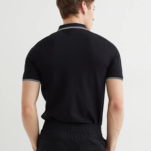 T-shirt Polo de Golf Blanc Uni Personnalisé OEM pour Hommes – Nouvelle Collection de Vêtements Professionnels Décontractés à Faible MOQ avec Logo - Product Image 4