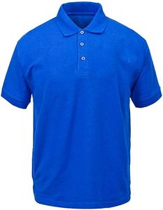 Men's Red Short Sleeve Pique <b>Polo</b> Shirt Solid Color Casual Knitted Plain Dyed Regular Fit - Product Image 3
