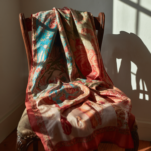 <b>Silk</b> Digital Print <b>Scarf</b> Elegant Fashion Accessory with OEM ODM Customization - Product Image 2