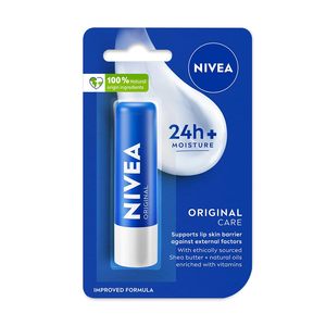 Baume à lèvres NIVEA Original Care 4,8 g |   Formule 24H qui fond dans l'humidité |   Huiles Naturelles |   Lèvres nourries, 4,8 g - Product Image 2
