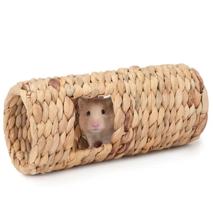 Túnel para conejos de jacinto de agua natural vietnamita, tejido a mano, juguete masticable ecológico para conejillos de indias y animales pequeños, escondite para mascotas - Product Image 5