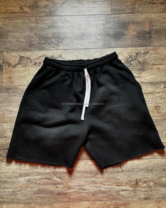 Precio de fábrica Logotipo personalizado Gimnasio de los hombres French Terry Shorts 100% algodón High Street Style Solid Fitness Sweat Shorts para correr - Product Image 4