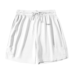 Shorts de travail pour hommes, légers, en satin, sportifs, unis, non tissés, avec poches latérales, taille élastique, séchage rapide, imperméables, écologiques - Product Image 2