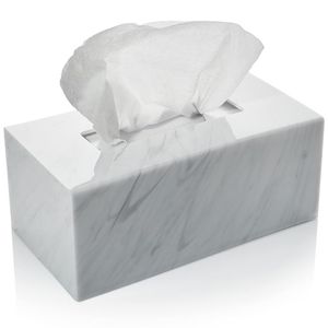 New Arrival Travertine Stone Tissue <b>Box</b> Cover Luxury Square Tissue Holder Decorative Bathroom Decor - Product Image 6