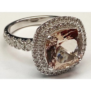 <b>Cushion</b> MorganiT LAB - GROWN Diamond <b>Ring</b> - Product Image 4
