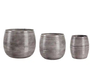 Jardinière en métal en fer de qualité supérieure en laiton finition Antique Pots de fleurs et jardinières décoratifs pour la décoration intérieure de la maison et du jardin - Product Image 2