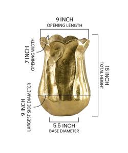 Vase décoratif en métal haut de gamme pour table, porte-fleurs élégant pour la décoration intérieure - Product Image 3