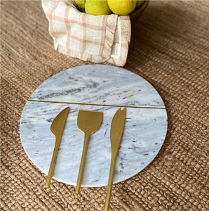 Brass <b>Cheese</b> <b>Set</b> for Dinner Parties Serving <b>Cheese</b> Party Wedding Table Top 3 PCS <b>Cheese</b> Tools Kitchen Accessories - Product Image 1