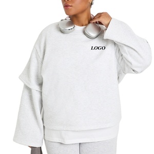Sudadera Holgada de Corte Cuadrado para Mujer, que Ofrece Movimiento Cómodo, Diseño de Alta Calidad, Sudadera con Logotipo Personalizado 2026 - Product Image 1