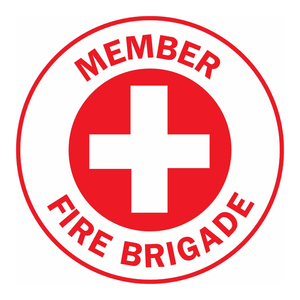 Étiquettes pour casques de sécurité Brady résistantes à la chaleur et à haute adhérence pour l'identification des pompiers, finition mate - Product Image 3