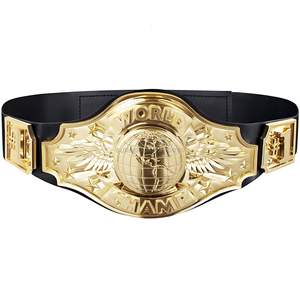 Ceinture de championnat avec logo personnalisé, plaques en laiton alliage 3 mm, ceinture de titre pour la lutte et la boxe - Product Image 1