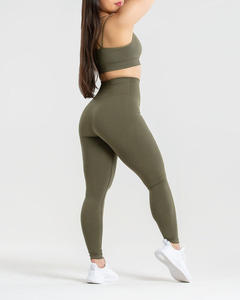 Leggings de yoga taille mi-haute pour femmes, grandes tailles, hiver, décontractés, respirants, 300g, longueur genou, coton bambou, fitness, mode, vente en gros - Product Image 4