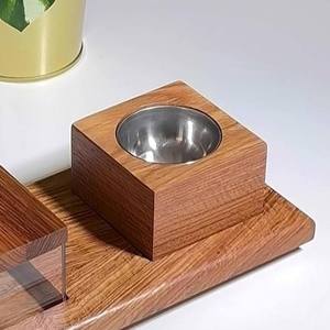 Wholesale Premium Mango Wood <b>Bakhoor</b> Burner Set with Acrylic Storage Box Bulk Traditional <b>Oud</b> Incense Holder Tray Modern Zen Mab - Product Image 2