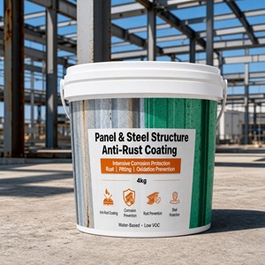 Color Retaining 1K Solar Heat Reflective Anti Corrosion <b>Waterproof</b> Low VOC Coating Eco Friendly For Exposed Steel Frame - Product Image 1