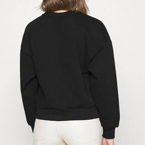 Sudadera Casual de Manga Larga con Cuello Redondo y Bordado de Color Sólido para Mujer - Algodón/Fibra de Bambú Ecológica y Transpirable - Product Image 2