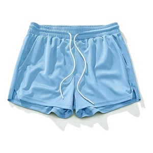 Pantalones Cortos Deportivos para Hombre 2026, Color Verde Sólido, Secado Rápido, Transpirables, Ecológicos, Cintura Elástica, Tejido de Poliéster, Largura Corta, Casuales - Product Image 5
