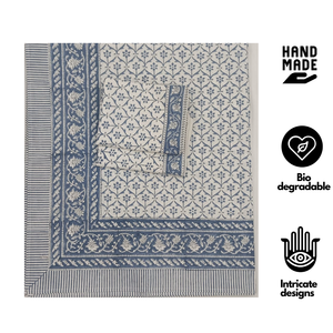 Jaipur Hand <b>Block</b> Printed Floral Pure Cotton Indian <b>Bed</b> Sheet Set Wholesale Durable Skin Friendly Non Toxic Dyes Wedding - Product Image 2