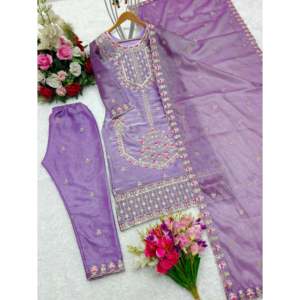 Conjunto de Ropa Elegante para Fiesta con Dupatta, Diseño Indio y Pakistaní - Product Image 1