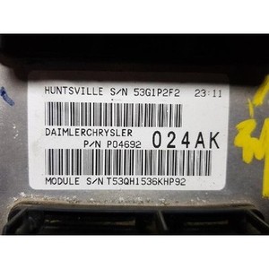 กล่องควบคุมอิเล็กทรอนิกส์และโมดูลคอมพิวเตอร์มือสองสำหรับ Grand Cherokee รุ่น P04692024AK - Product Image 2