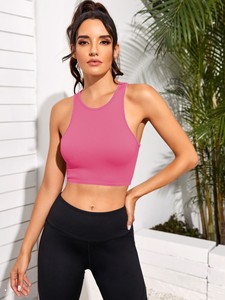 Débardeur FLW de haute qualité, sans couture, style streetwear, extensible, en tricot côtelé, sans manches, décontracté, pour femmes - Product Image 5