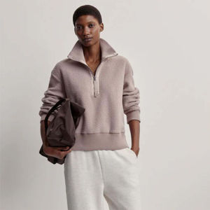 Fabricant OEM sur mesure, veste polaire en polyester à fermeture éclair intégrale, softshell, mode hiver, best-seller pour femmes - Product Image 5