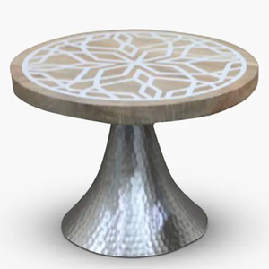 Premium Quality Natural Wood Finished Color Cake Stand Resin Epoxy <b>Mold</b> <b>Hand</b> Crafted Cake Stand High on Demand - Product Image 1