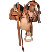 Fabricants de selles de stock, selle d'exercice en cuir australien confortable pour cheval