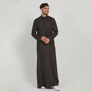 Jubbah Islámica para Hombre, Elegante, de Algodón, Larga hasta el Suelo, Hecha a Mano, Profesional, Fácil de Usar, Cosida, para Adultos - Product Image 2