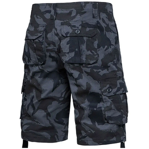Men's Camouflage Cargo Shorts Mid Waist Button Fly Breathable Casual Bermuda Shorts with Pockets - Product Image 5