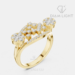 Bague de mariage en or blanc 14 carats avec diamant de laboratoire certifié IGI, taille ronde 0,696 CT, bijou raffiné, cadeau pour fiançailles, mariage ou anniversaire - Product Image 6