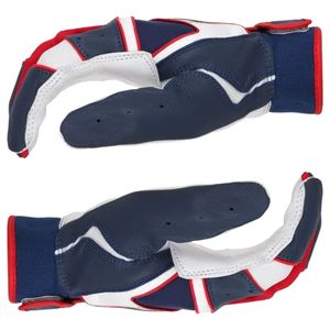 Gants de frappeur de baseball personnalisés avec logo, design professionnel, durables, pour gaucher, en cuir, pour hommes, vente en gros OEM - Product Image 4