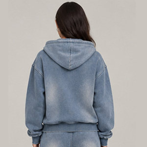 Conjunto Deportivo Premium Personalizado para Mujer, Sudadera y Pantalones Deportivos con Efecto Deslavado Vintage, Ropa Urbana de Fabricante - Product Image 4