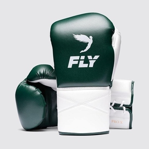 Set de Boxeo Profesional de Primera Calidad, Color Verde y Blanco, con Guantes de Cuero Genuino para Entrenamiento de MMA y Kickboxing - Product Image 2