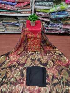 ผ้าชีฟองลายดอกไม้หรูหราคุณภาพเยี่ยมแบบใหม่ล่าสุด ทอด้วยเทคนิค Jacquard ลาย Fransawidirac ประดับด้วยลายทองคำ สำหรับชุดเดรสเด็กผู้หญิง - Product Image 3