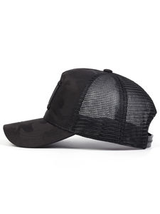 Gorra de béisbol transpirable de malla para hombre, perforada con láser, estilo trucker, con cierre snapback de alta calidad y premium. - Product Image 3